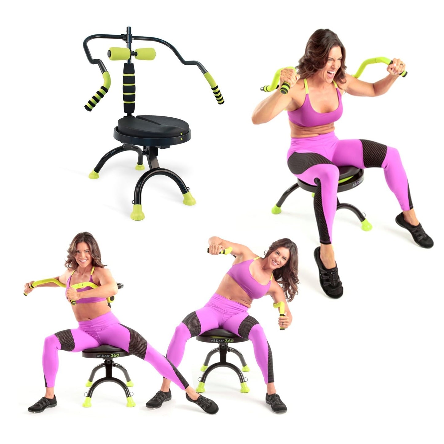 AB Doer 360 AB Doer 360 Fitness System Provides an Abdonimal and Muscle Activating Workout with Aerobics to Burn Calories and Work Muscles Simultaneously!