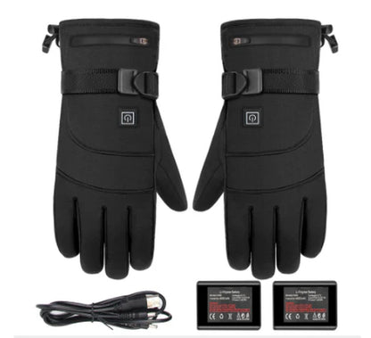 Winter Electric Heated Gloves Motorcycle Touch Screen Gloves