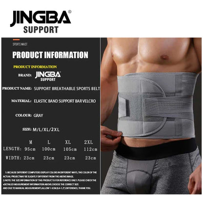 JINGBA SUPPORT Fitness Waist Back Support Belts Sweat Belt Trainer Trimmer Musculation Abdominale Sports Lumbar joint Protector